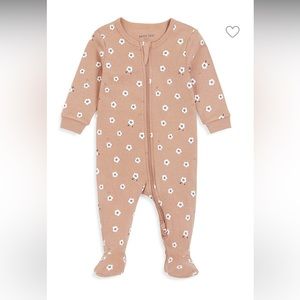 🌸 petite lem // Boho floral print footed sleeper, 12 months